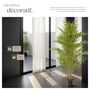 Voir la diapositive 5 : tectake Arbre en bambou artificiel design très réaliste vert
