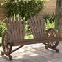 Voir la diapositive 1 : VIDAXL Chaise de jardin Adirondack 2 places bois de sapin massif