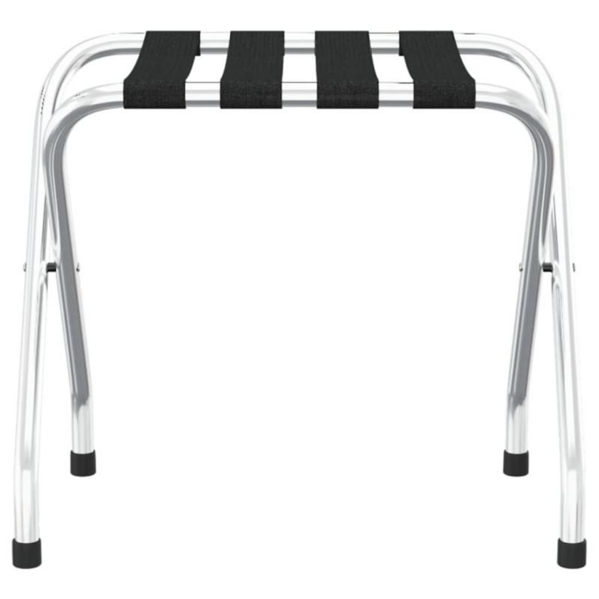 VIDAXL Porte bagages Noir et argenté 56x40x49 cm