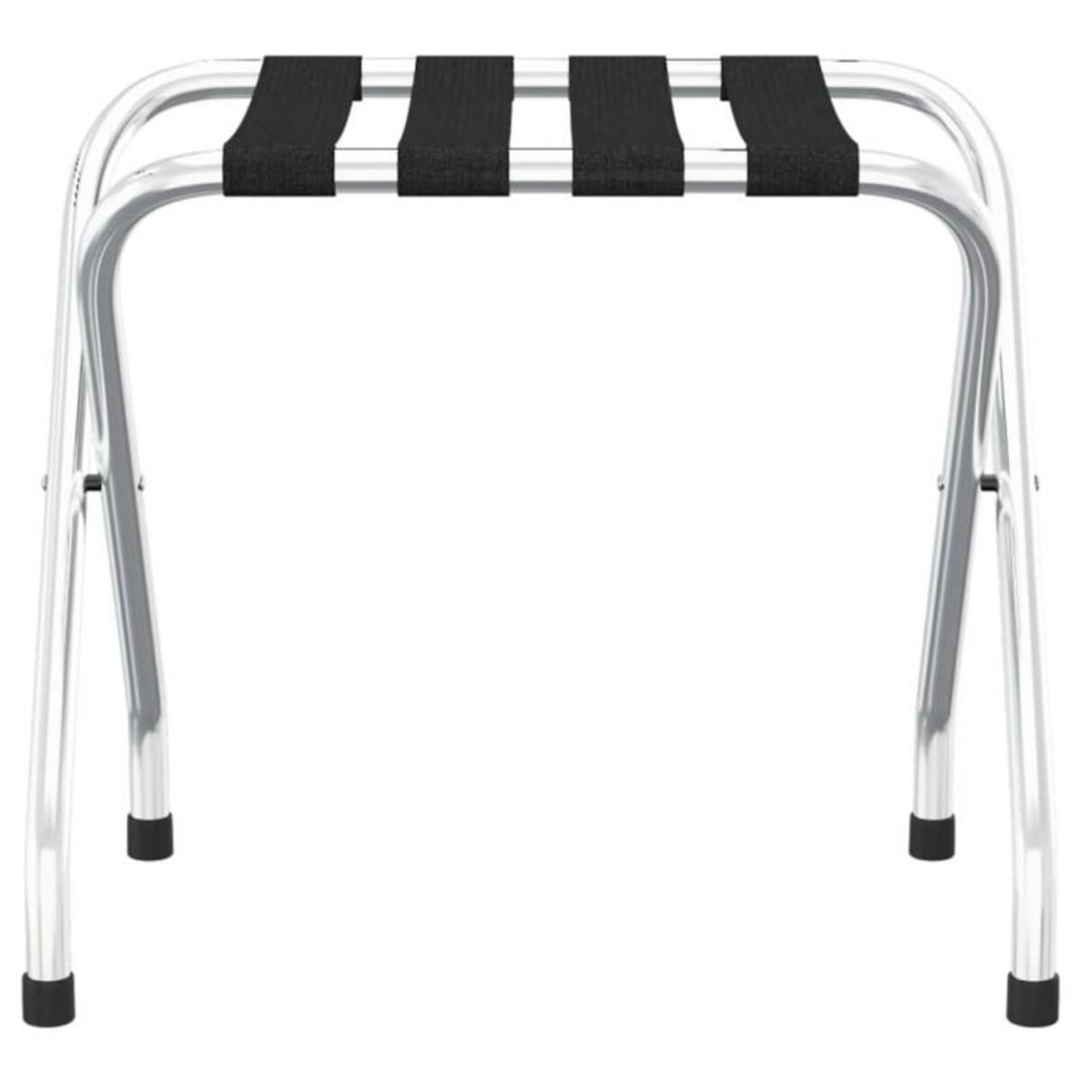 VIDAXL Porte bagages Noir et argenté 56x40x49 cm