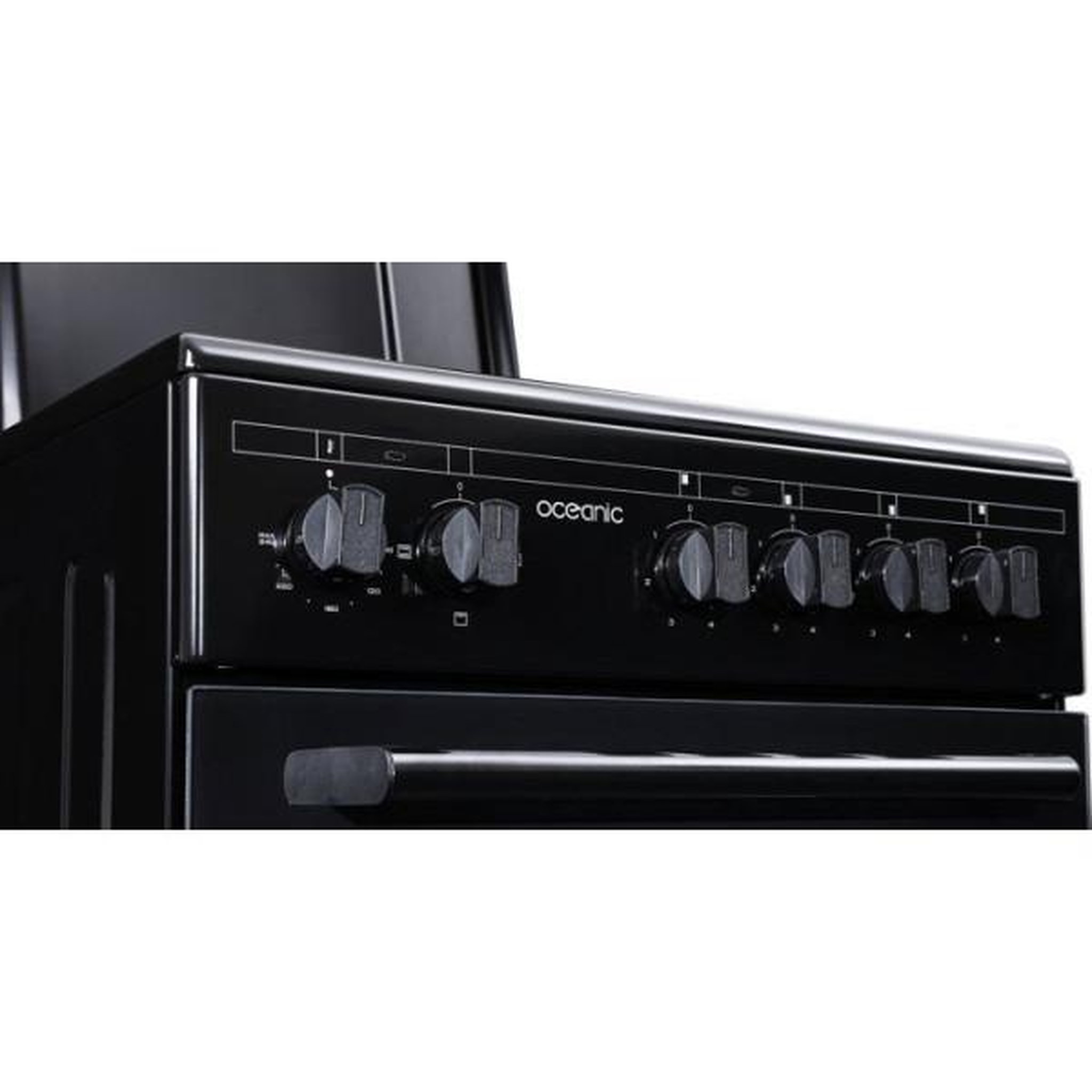 Voir la diapositive 3 : OCEANIC Cuisiniere  électrique - OCEANIC - OCEACE5060B - 4 feux - 6800 W - L49,8 x P61 x H 86 cm - Noir