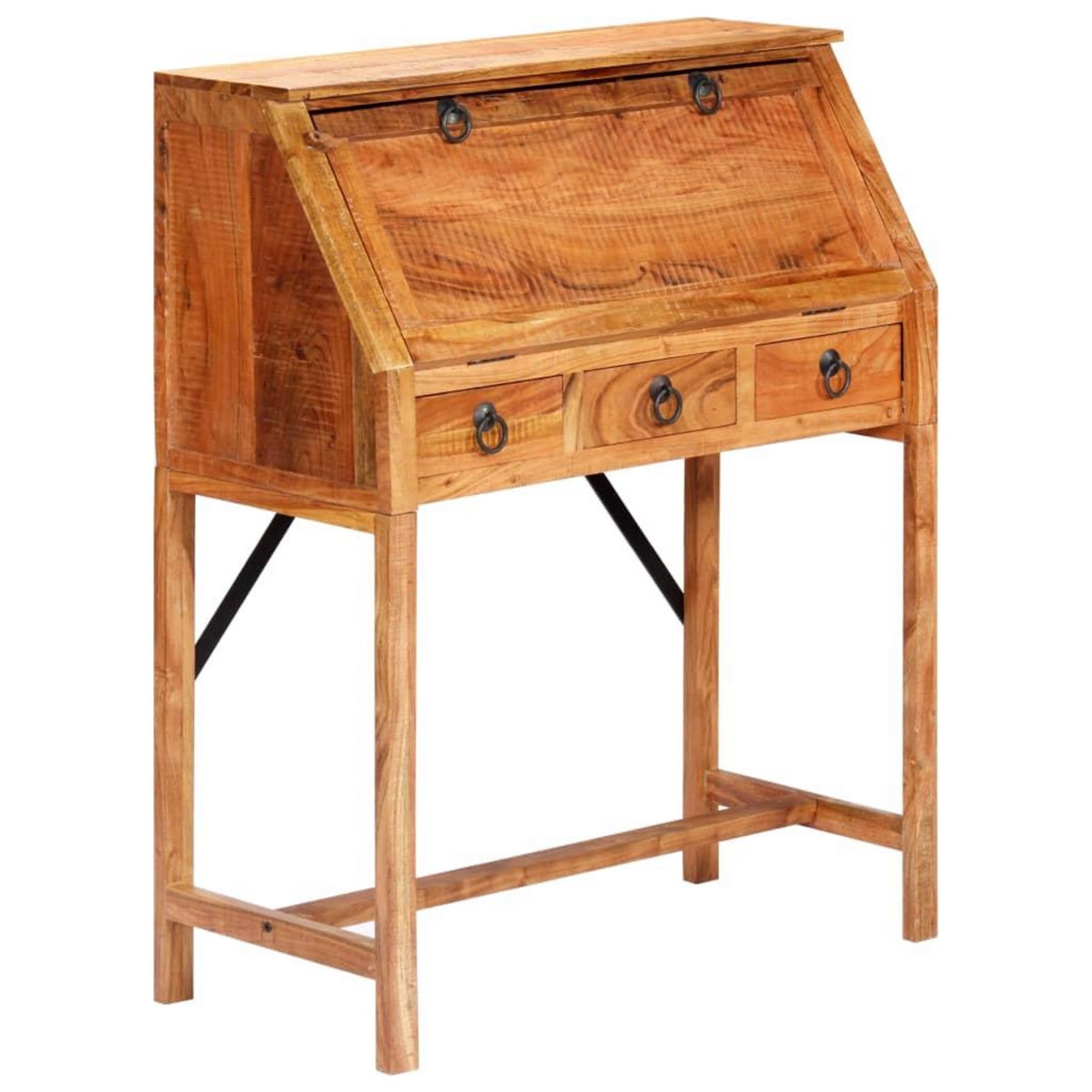 VIDAXL Bureau 90x40x107 cm Bois d'acacia massif