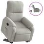 Voir la diapositive 2 : VIDAXL Fauteuil inclinable electrique gris clair tissu microfibre