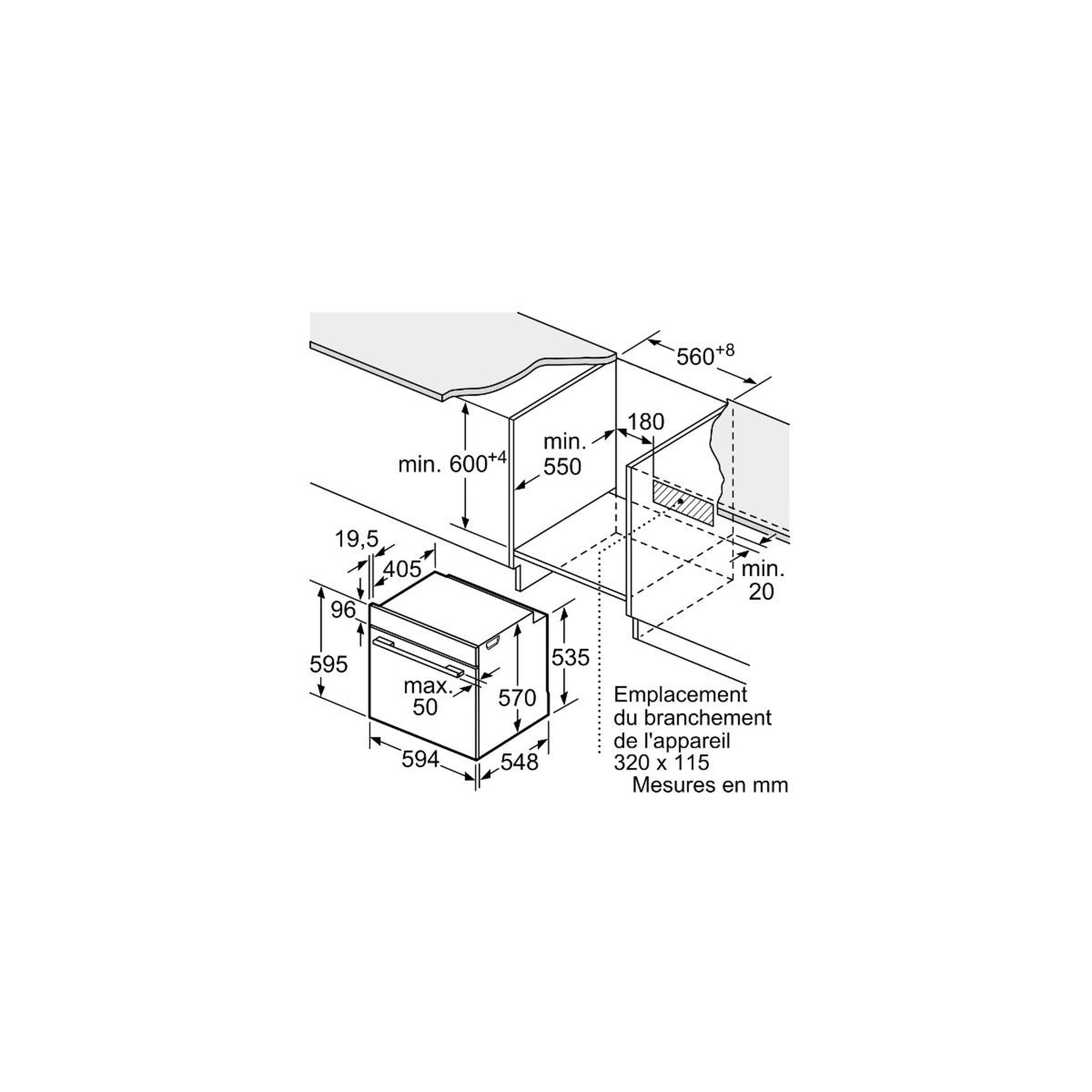 Voir la diapositive 5 : Siemens Four intégrable  multifonction 71l 60cm noir - hb574abr3f