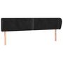 Voir la diapositive 2 : VIDAXL Tete de lit avec oreilles Noir 163x23x78/88 cm Velours