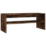 Voir la diapositive 2 : VIDAXL Table basse Chene fume 100x40x40 cm Bois d'ingenierie