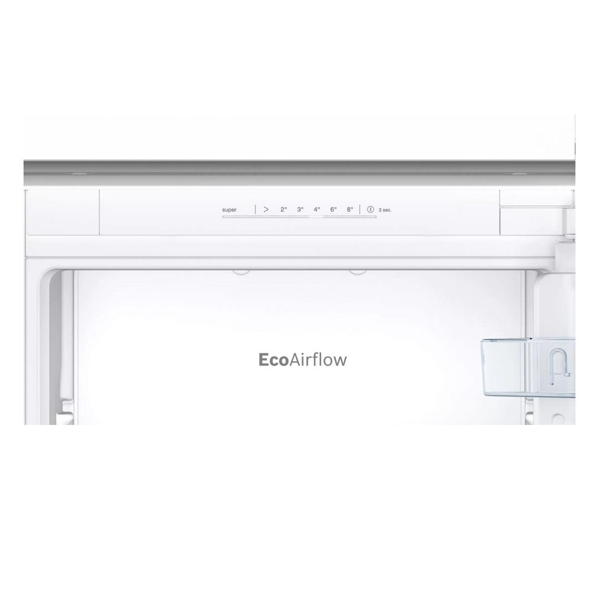 Voir la diapositive 4 : BOSCH Réfrigérateur combiné intégrable à glissières 260l blanc - kin86nse0