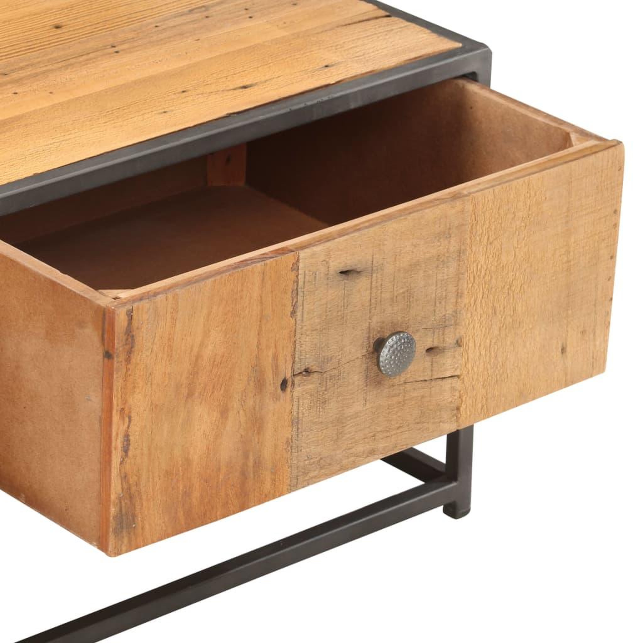 Voir la diapositive 4 : VIDAXL Table basse 90 x 50 x 35 cm bois de recuperation massif