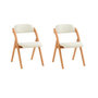 Voir la diapositive 1 : SOBUY Chaise Pliante Cuisine Blanc 47.5x41.5x77cm FST92-WX2