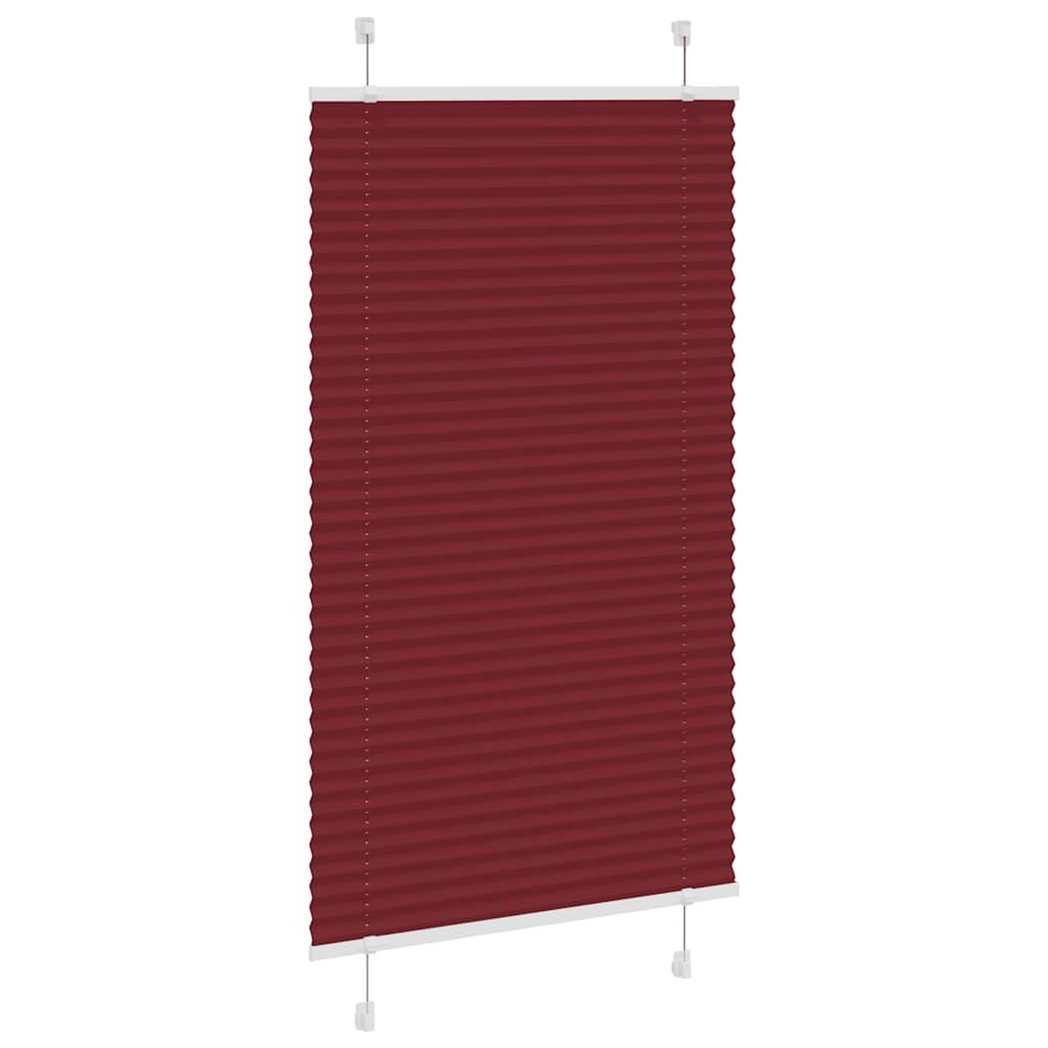Voir la diapositive 3 : VIDAXL Store plisse rouge bordeaux 70x150 cm largeur du tissu 69,4 cm