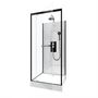 Voir la diapositive 2 : Aurlane Cabine de douche carré à motif carreaux de métro blanc 90x90 cm