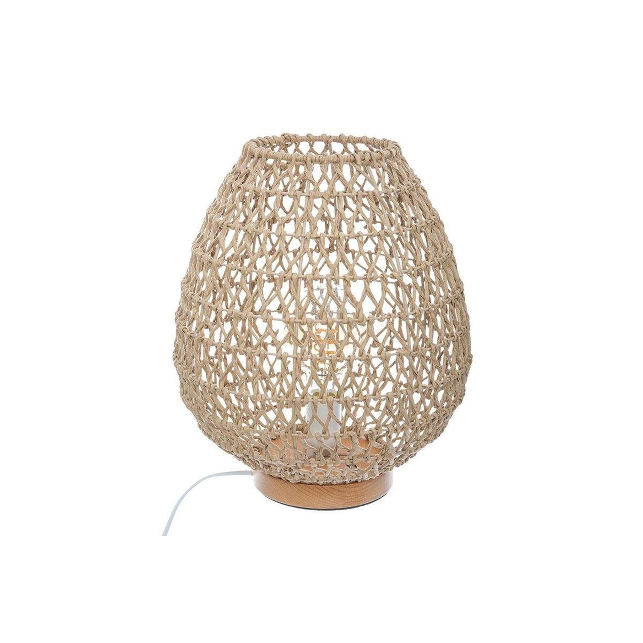 ATMOSPHERA Lampe à poser métal & papier  etel  35cm naturel