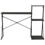 Voir la diapositive 2 : VIDAXL Bureau avec etagere Noir 116x50x93 cm