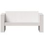 Voir la diapositive 4 : VIDAXL Canape de jardin 2 places blanc 134x60x62 cm bois de pin massif