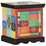 Voir la diapositive 1 : VIDAXL Table de chevet multicolore 40x35x45 cm bois de manguier solide