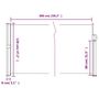 Voir la diapositive 6 : VIDAXL Auvent lateral retractable blanc 120x600 cm