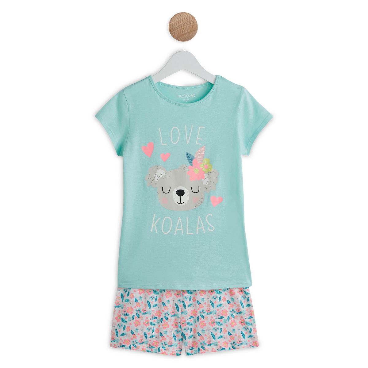 INEXTENSO Pyjashort koala fille