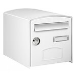 DECAYEUX Boîte aux lettres normalisée 2 portes extérieur DECAYEUX acier blanc satiné