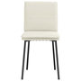 Voir la diapositive 4 : VIDAXL Chaises a manger lot de 6 creme velours