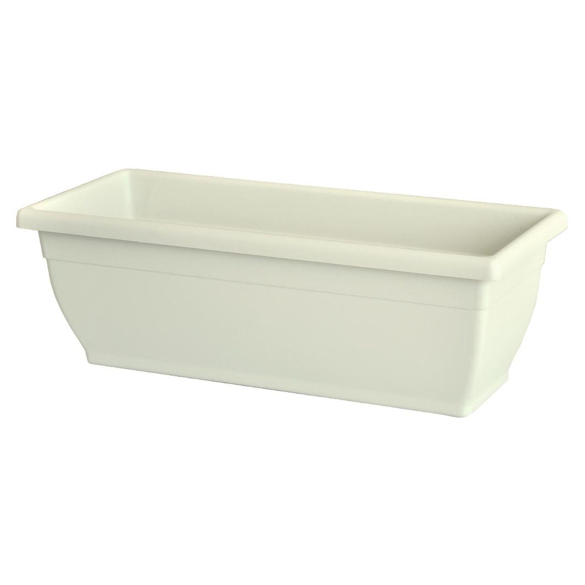 Voir la diapositive 2 : Telcom Jardinière plastique L60xH20 cm blanc crème