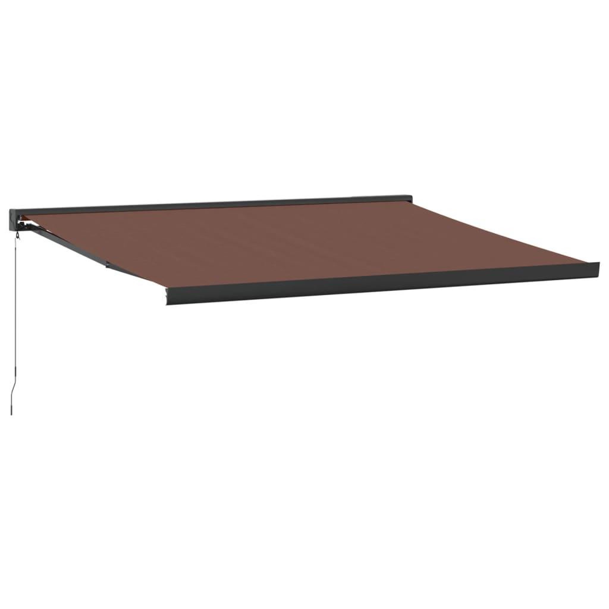 Voir la diapositive 2 : VIDAXL Auvent manuel retractable marron 450x300 cm