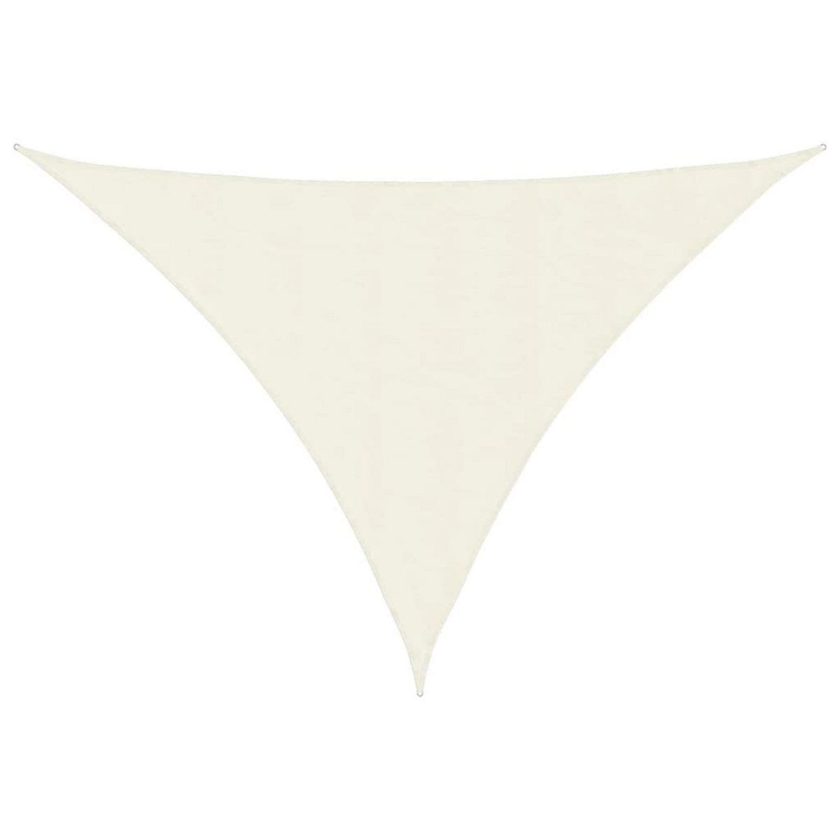 VIDAXL Voile de parasol tissu oxford triangulaire 3x4x5 m creme