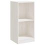Voir la diapositive 2 : VIDAXL Armoire d'appoint blanc 35,5x33,5x76 cm bois de pin massif