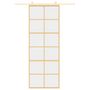 Voir la diapositive 3 : VIDAXL Porte coulissante dore 76x205 cm verre ESG clair et aluminium
