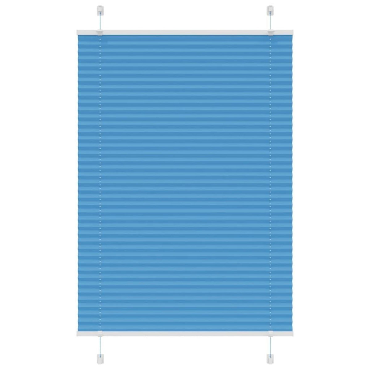 VIDAXL Store plisse bleu 100x100 cm largeur du tissu 99,4 cm polyester