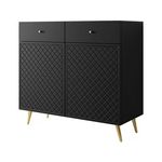 Habitat et Jardin Buffet -  Temerra   - 100 x 42 x 92 cm - Noir
