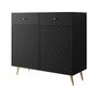 Voir la diapositive 1 : Habitat et Jardin Buffet -  Temerra   - 100 x 42 x 92 cm - Noir