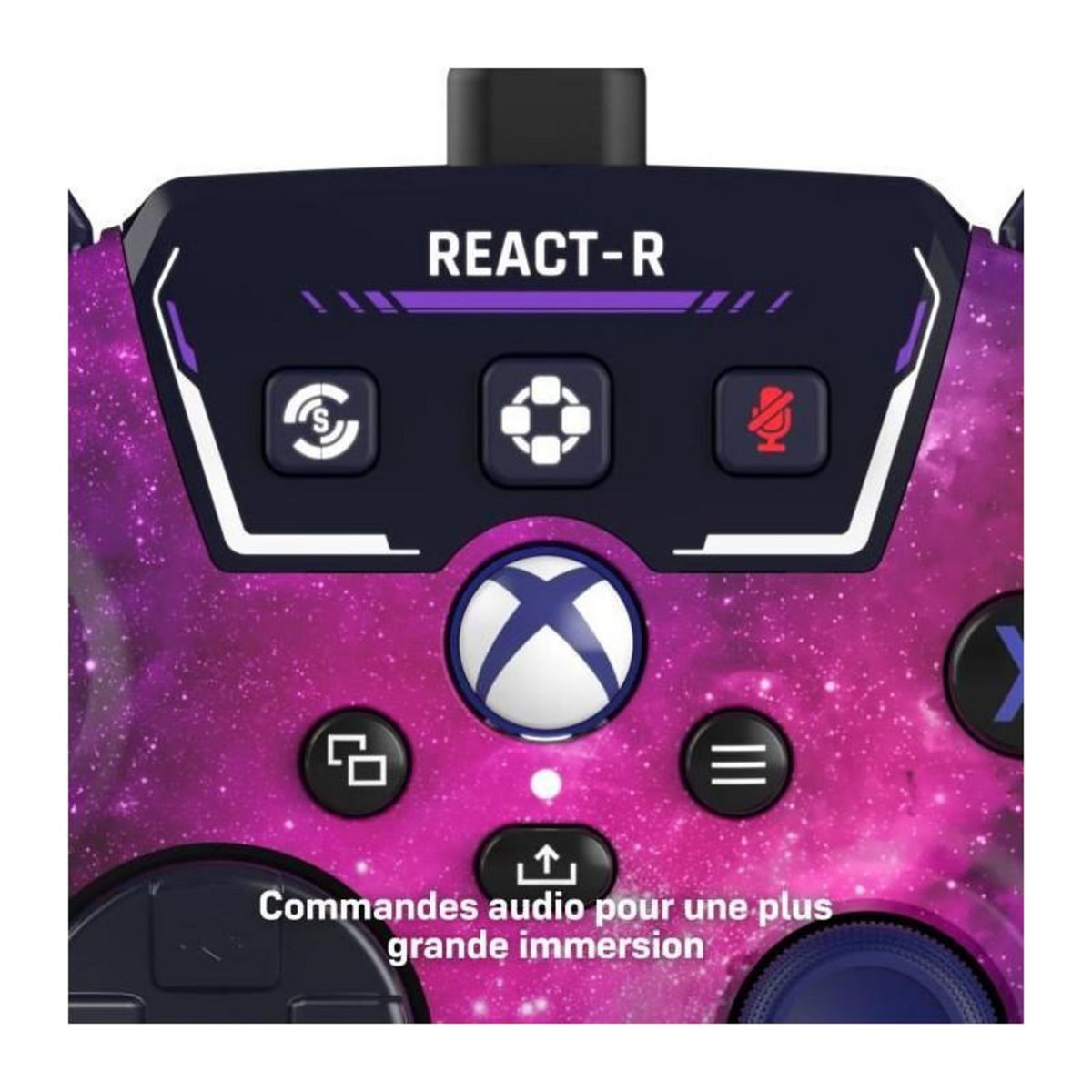 Turtle Beach Manette de jeu filaire - TURTLE BEACH - REACT-R - Nebula - Xbox & Windows