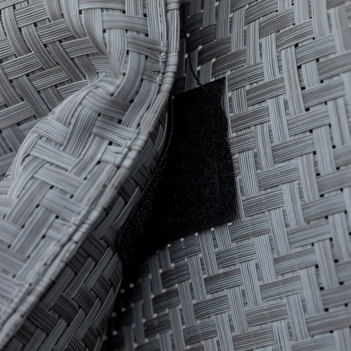 OUTSUNNY Chaise longue à bascule rocking chair design contemporain dim. 160L x 61l x 79H cm métal textilène gris