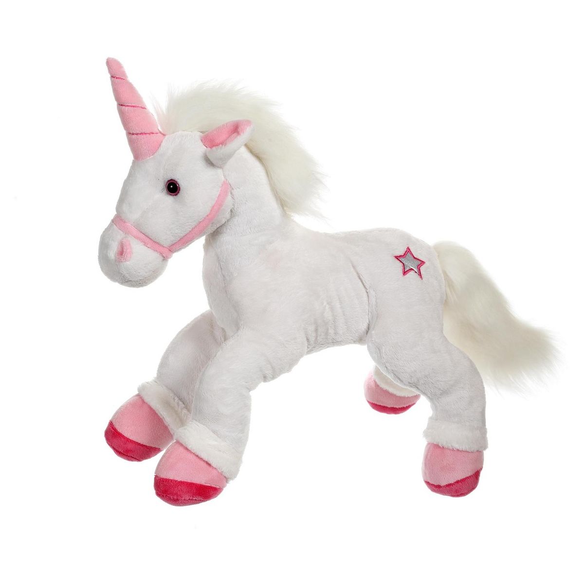 GIPSY Peluche Licorne Féerique 42 cm rose