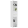 Voir la diapositive 3 : VIDAXL Bibliotheque Blanc 36x30x171 cm Bois d'ingenierie