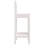 Voir la diapositive 5 : VIDAXL Chaises de bar lot de 2 blanc 40x41,5x112 cm bois de pin solide
