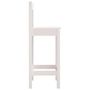 Voir la diapositive 5 : VIDAXL Chaises de bar lot de 2 blanc 40x41,5x112 cm bois de pin solide