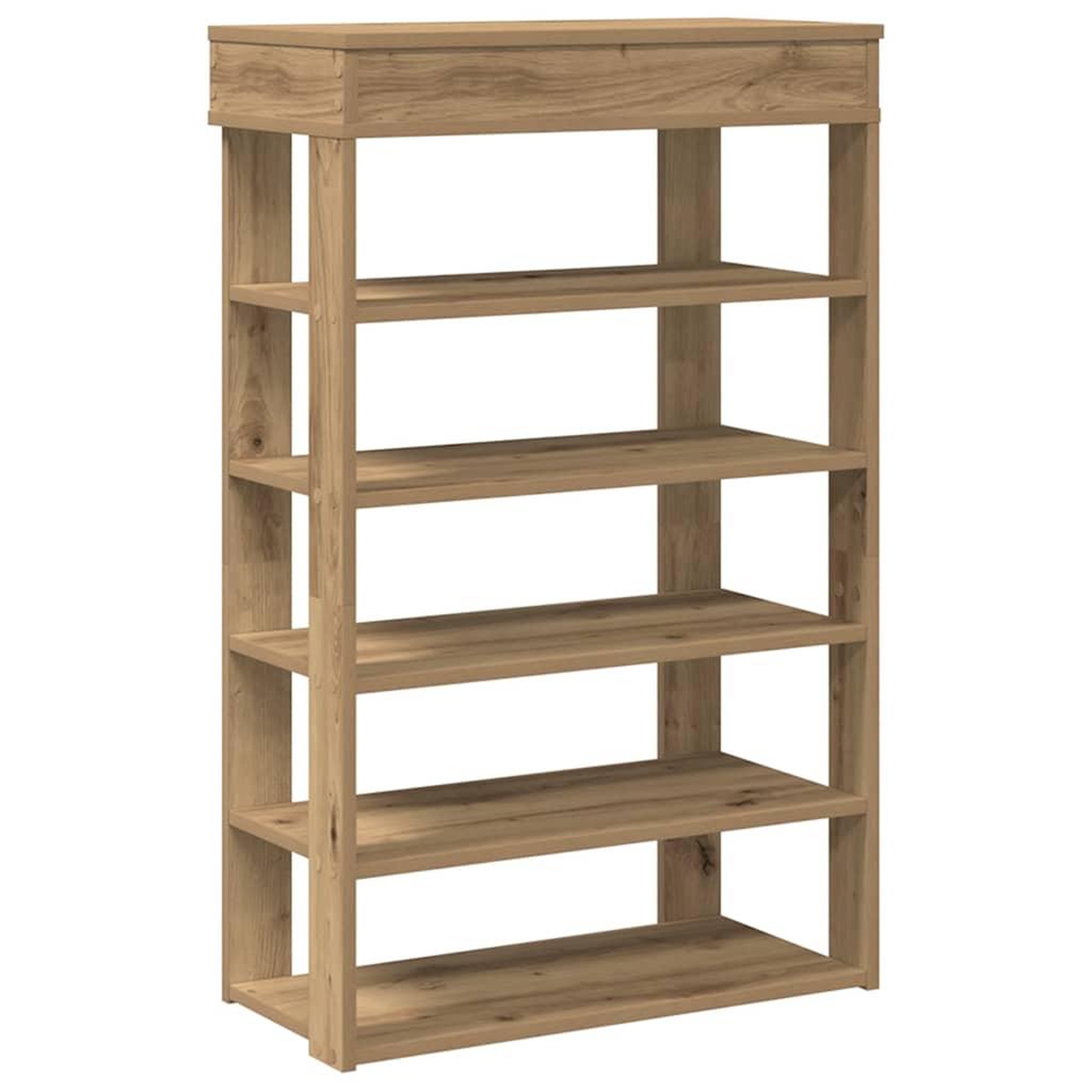 Voir la diapositive 2 : VIDAXL Etagere a chaussures chene artisanal bois d'ingenierie