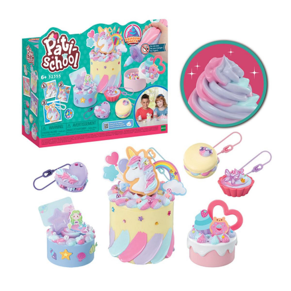 Aquabeads Coffret Deluxe Pati-School Arc-en-ciel - Jeu Créatif pour Enfants de 6 Ans et Plus