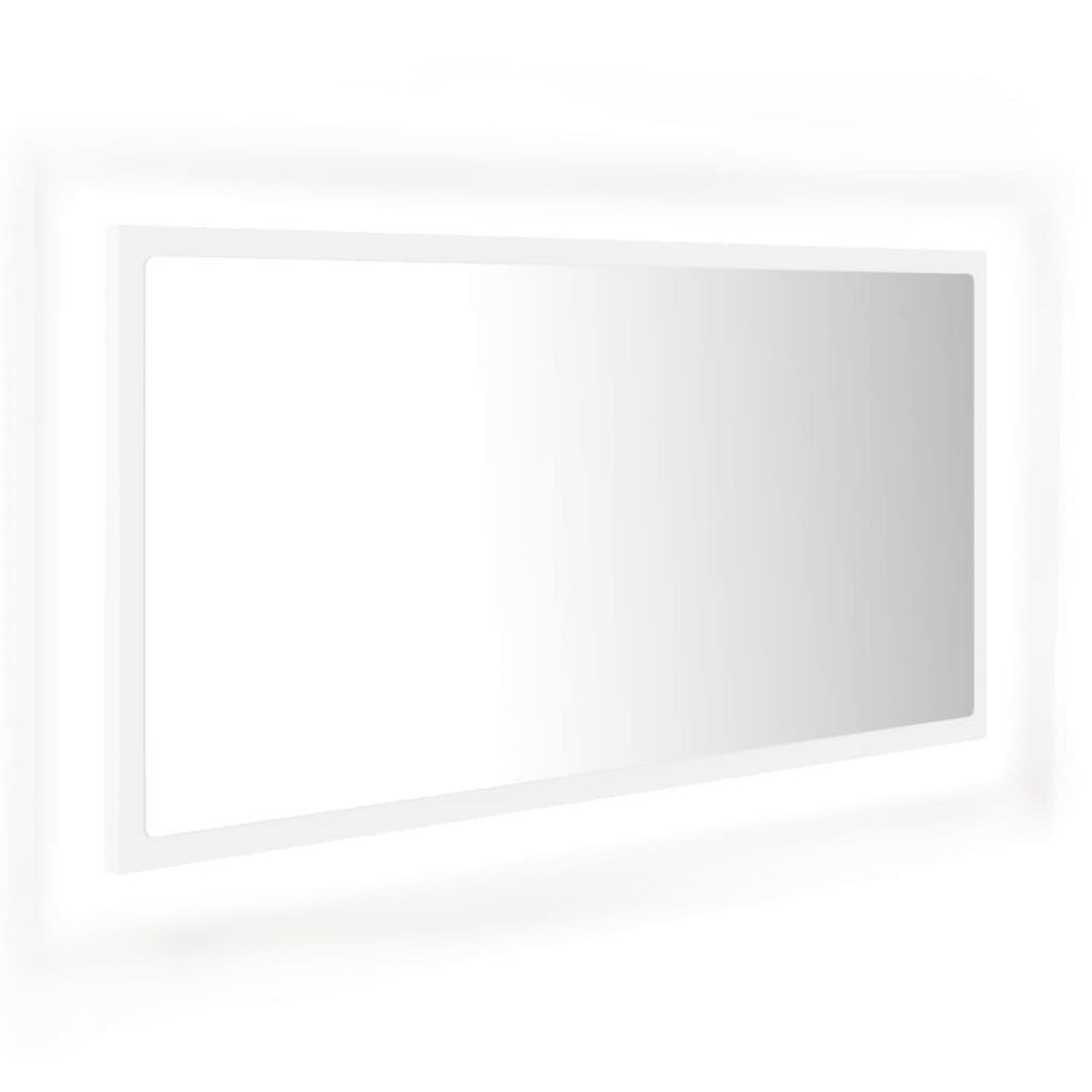 VIDAXL Miroir a LED de salle de bain Blanc 90x8,5x37 cm Acrylique