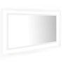 Voir la diapositive 2 : VIDAXL Miroir a LED de salle de bain Blanc 90x8,5x37 cm Acrylique