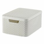 CURVER Curver Boîte de rangement avec couvercle Style M 18 L Blanc creme