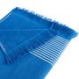 Voir la diapositive 2 : ACTUEL Foutah de plage en coton 280g/m² finition frange CORFOU