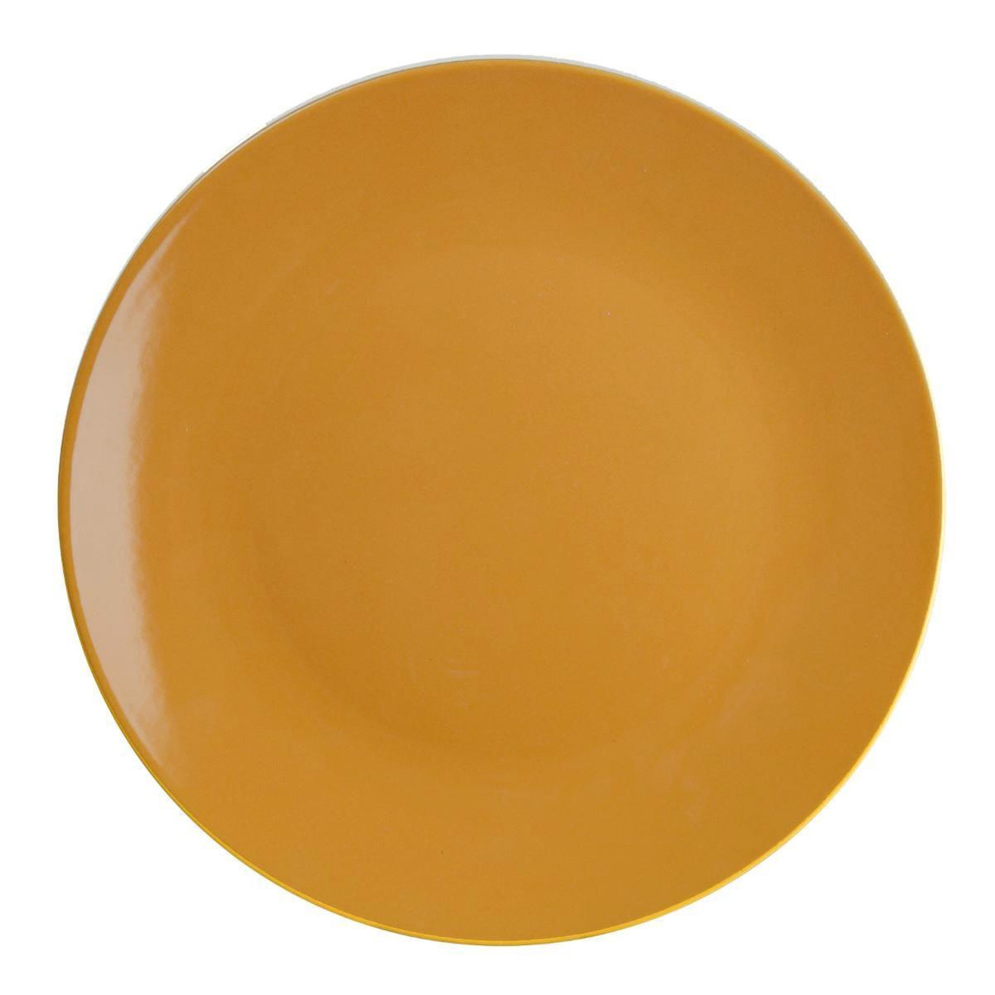 SECRET DE GOURMET Lot de 6 assiettes plates  colorama  26cm jaune