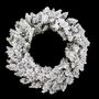 Voir la diapositive 2 : FEERIC LIGHT & CHRISTMAS Couronne de Noël Enneigée  Blooming  40cm Blanc