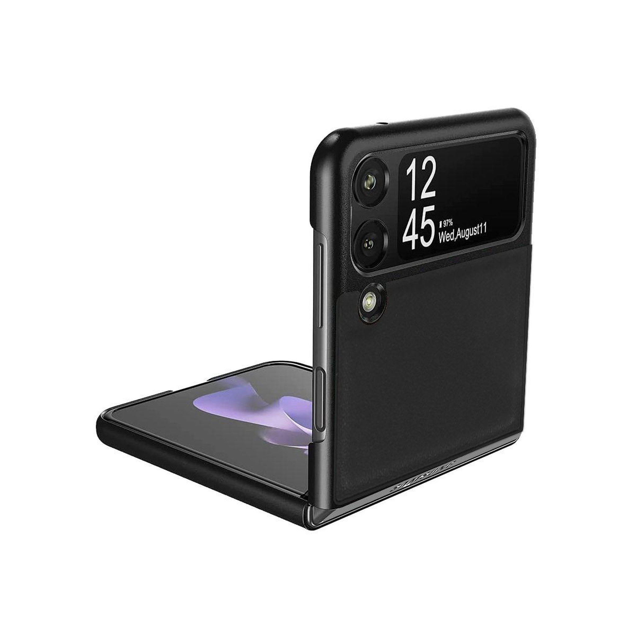 Voir la diapositive 3 : IBROZ Etui samsung z flip3 noir