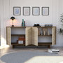 Voir la diapositive 4 : Habitat et Jardin Buffet en bois  Istemi  - 180 x 40 x 81 cm - Travertin