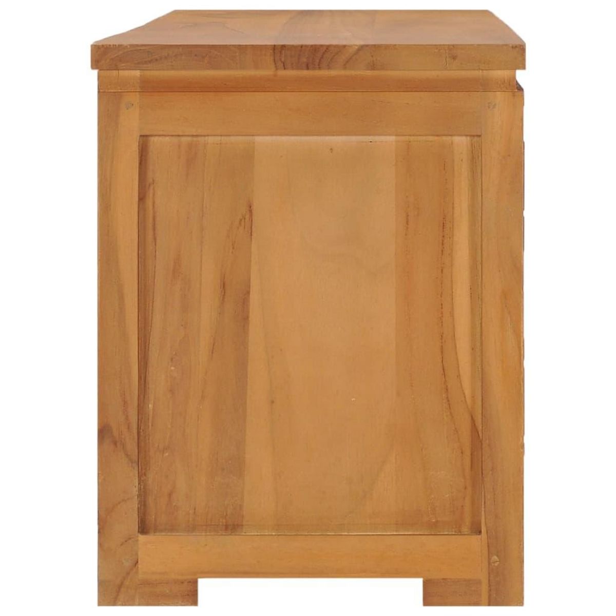 VIDAXL Meuble TV 110x30x40 cm Bois de teck massif