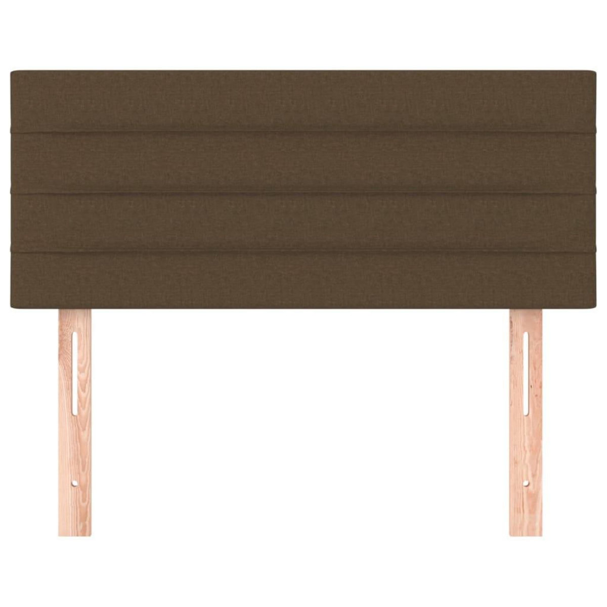 VIDAXL Tete de lit Marron Fonce 100x5x78/88 cm Tissu