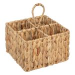 ATMOSPHERA Pot range-couverts 4 compartiments en jacinthe HARMONY